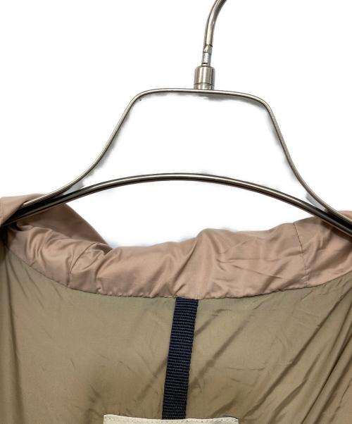 MONCLER（モンクレール）MONCLER (モンクレール) FABREFUR ダウンコート ベージュの古着・服飾アイテム