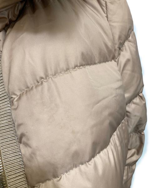 MONCLER（モンクレール）MONCLER (モンクレール) FABREFUR ダウンコート ベージュの古着・服飾アイテム
