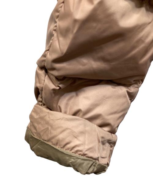 MONCLER（モンクレール）MONCLER (モンクレール) FABREFUR ダウンコート ベージュの古着・服飾アイテム