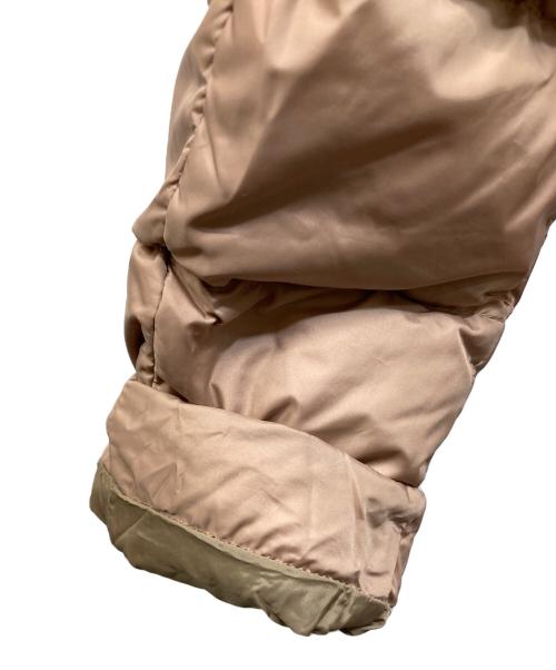 MONCLER（モンクレール）MONCLER (モンクレール) FABREFUR ダウンコート ベージュの古着・服飾アイテム