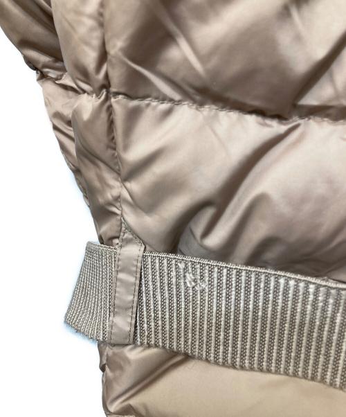 MONCLER（モンクレール）MONCLER (モンクレール) FABREFUR ダウンコート ベージュの古着・服飾アイテム