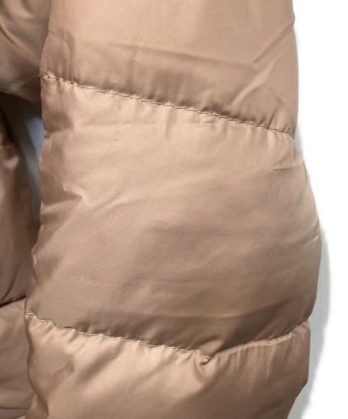 MONCLER（モンクレール）MONCLER (モンクレール) FABREFUR ダウンコート ベージュの古着・服飾アイテム