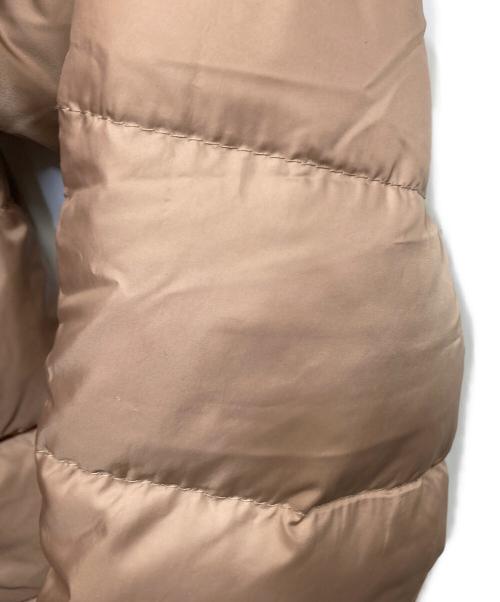 MONCLER（モンクレール）MONCLER (モンクレール) FABREFUR ダウンコート ベージュの古着・服飾アイテム