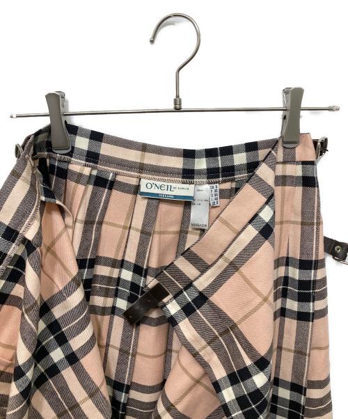 O'NEIL OF DUBLIN（オニールオブダブリン）O'NEIL OF DUBLIN (オニールオブダブリン) チェックキルトスカート ピンク サイズ:36の古着・服飾アイテム