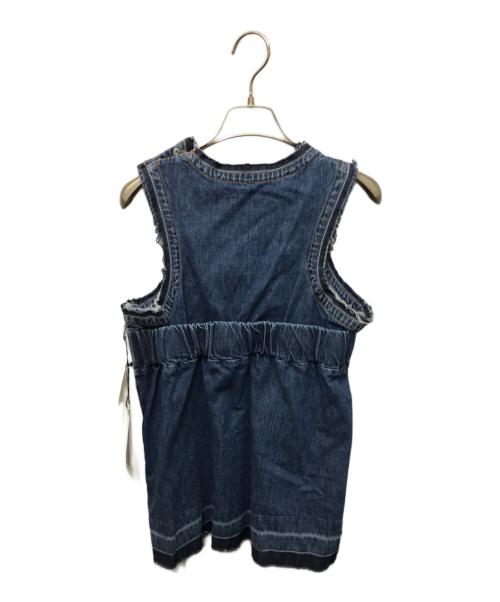 sacai（サカイ）sacai (サカイ) ノースリーブサイドジップデニムカットソー インディゴ サイズ:1 未使用品の古着・服飾アイテム