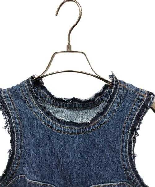 sacai（サカイ）sacai (サカイ) ノースリーブサイドジップデニムカットソー インディゴ サイズ:1 未使用品の古着・服飾アイテム