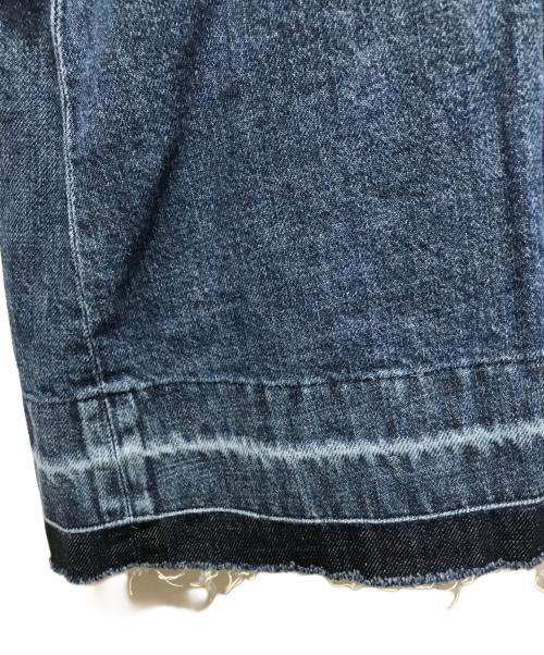 sacai（サカイ）sacai (サカイ) ノースリーブサイドジップデニムカットソー インディゴ サイズ:1 未使用品の古着・服飾アイテム