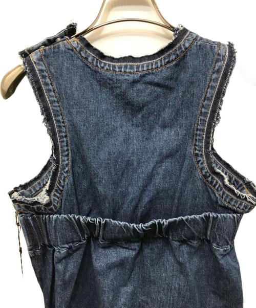 sacai（サカイ）sacai (サカイ) ノースリーブサイドジップデニムカットソー インディゴ サイズ:1 未使用品の古着・服飾アイテム