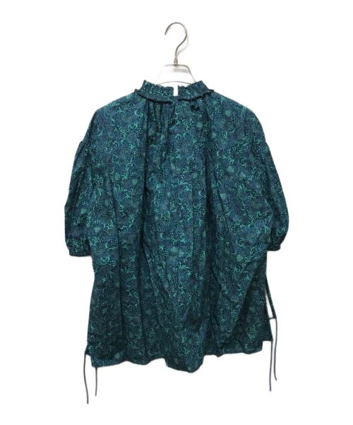 DRAWER（ドゥロワー）DRAWER (ドゥロワー) DRT2 CO GRN PRT GATH BL ネイビー サイズ:36の古着・服飾アイテム