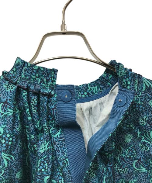 DRAWER（ドゥロワー）DRAWER (ドゥロワー) DRT2 CO GRN PRT GATH BL ネイビー サイズ:36の古着・服飾アイテム