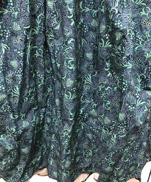 DRAWER（ドゥロワー）DRAWER (ドゥロワー) DRT2 CO GRN PRT GATH BL ネイビー サイズ:36の古着・服飾アイテム