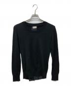 MONCLERモンクレール）の古着「バックジップウールニット」｜ブラック