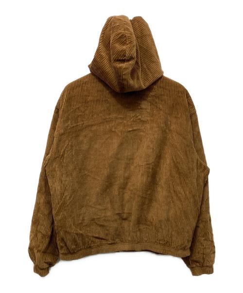 NIKE SB（ナイキエスビー）NIKE SB (ナイキエスビー) FULL-ZIP HOODED CORDUROY SKATE JACKET ブラウン サイズ:XLの古着・服飾アイテム