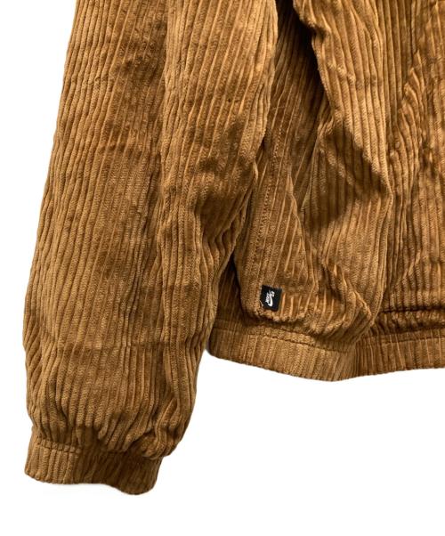 NIKE SB（ナイキエスビー）NIKE SB (ナイキエスビー) FULL-ZIP HOODED CORDUROY SKATE JACKET ブラウン サイズ:XLの古着・服飾アイテム