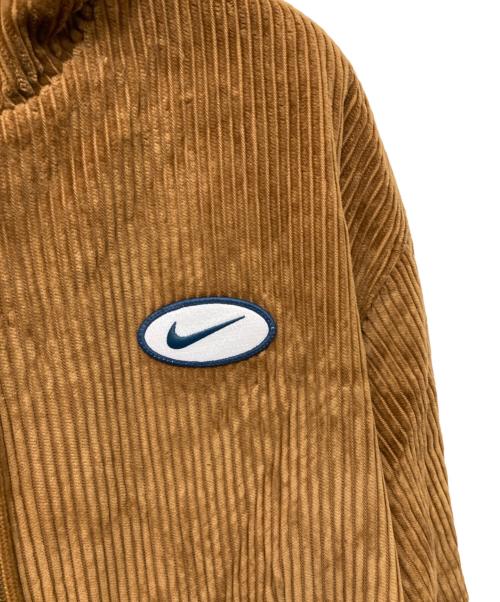 NIKE SB（ナイキエスビー）NIKE SB (ナイキエスビー) FULL-ZIP HOODED CORDUROY SKATE JACKET ブラウン サイズ:XLの古着・服飾アイテム