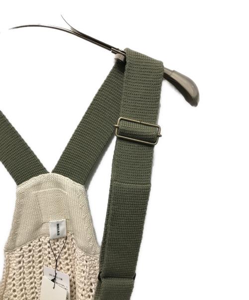 MEIAS（メイアス）MEIAS (メイアス) LOW GAUGE MILITALY VEST アイボリー×カーキ サイズ:Freeの古着・服飾アイテム