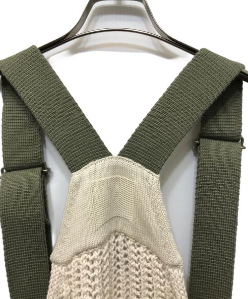 MEIAS（メイアス）MEIAS (メイアス) LOW GAUGE MILITALY VEST アイボリー×カーキ サイズ:Freeの古着・服飾アイテム