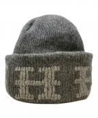 HERMESエルメス）の古着「カシミヤニット帽」｜グレー