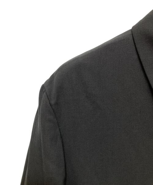 ATTACHMENT（アタッチメント）ATTACHMENT (アタッチメント) ハイツイストウールギャバジンバルカラーコート ブラック サイズ:1の古着・服飾アイテム