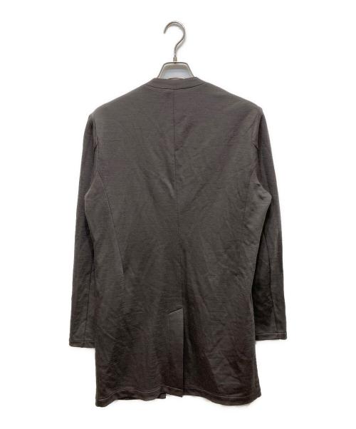 ATTACHMENT（アタッチメント）ATTACHMENT (アタッチメント) ウール/ナイロンスムース ノーカラーロングカーディガン グレー サイズ:１の古着・服飾アイテム