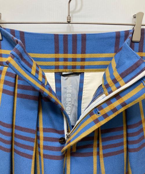 MIOSMOKEY（ミオズモーキー）MIOSMOKEY (ミオズモーキー) PLAID OUT DARTS JK/PT ブルー×イエロー サイズ:38の古着・服飾アイテム