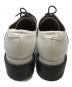 中古・古着 Acne studios (アクネ ストゥディオス) バイカラーパターンレザーシューズ ホワイト×ブラック サイズ:39：7000円