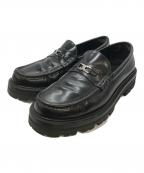 CELINEセリーヌ）の古着「CHUNKY TRIOMPHE LOAFER 30」｜ブラック