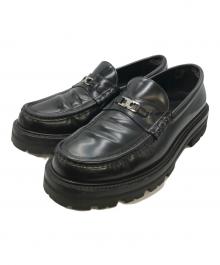 CELINE（セリーヌ）の古着「CHUNKY TRIOMPHE LOAFER 30」｜ブラック