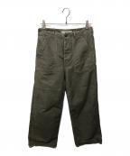 FRAMeWORKフレームワーク）の古着「ベイカーパンツ」｜カーキ