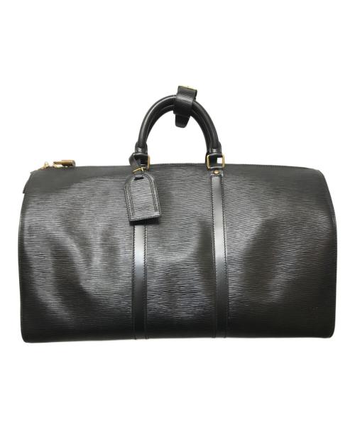 LOUIS VUITTON（ルイ ヴィトン）LOUIS VUITTON (ルイ ヴィトン) キーポル50 ボストンバッグ ブラックの古着・服飾アイテム