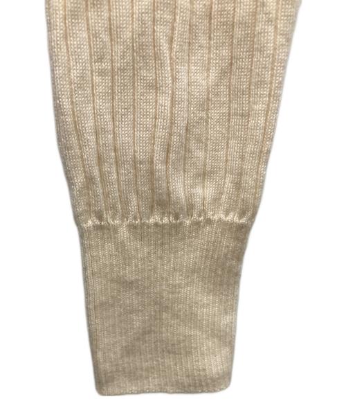 DRAWER（ドゥロワー）DRAWER (ドゥロワー) 18G カシミヤシルクリブタートルニット ベージュ サイズ:SIZE Mの古着・服飾アイテム