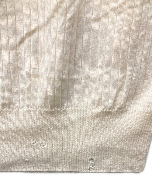 DRAWER（ドゥロワー）DRAWER (ドゥロワー) 18G カシミヤシルクリブタートルニット ベージュ サイズ:SIZE Mの古着・服飾アイテム