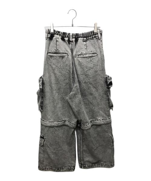 MAISON SPECIAL（メゾンスペシャル）MAISON SPECIAL (メゾンスペシャル) Big Pocket 2WAY Buggy Denim Cargo Pants グレー サイズ:01の古着・服飾アイテム