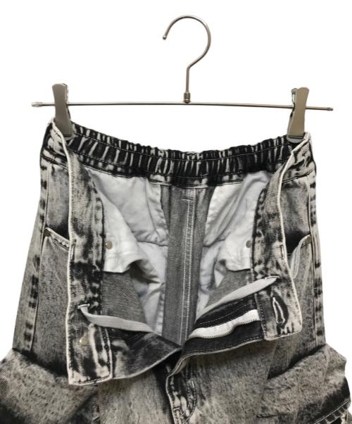 MAISON SPECIAL（メゾンスペシャル）MAISON SPECIAL (メゾンスペシャル) Big Pocket 2WAY Buggy Denim Cargo Pants グレー サイズ:01の古着・服飾アイテム