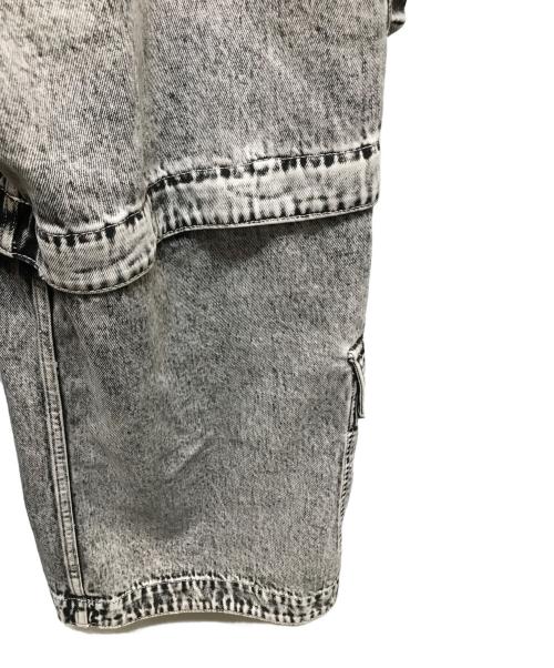 MAISON SPECIAL（メゾンスペシャル）MAISON SPECIAL (メゾンスペシャル) Big Pocket 2WAY Buggy Denim Cargo Pants グレー サイズ:01の古着・服飾アイテム