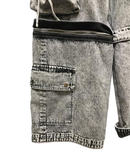 MAISON SPECIAL（メゾンスペシャル）MAISON SPECIAL (メゾンスペシャル) Big Pocket 2WAY Buggy Denim Cargo Pants グレー サイズ:01の古着・服飾アイテム