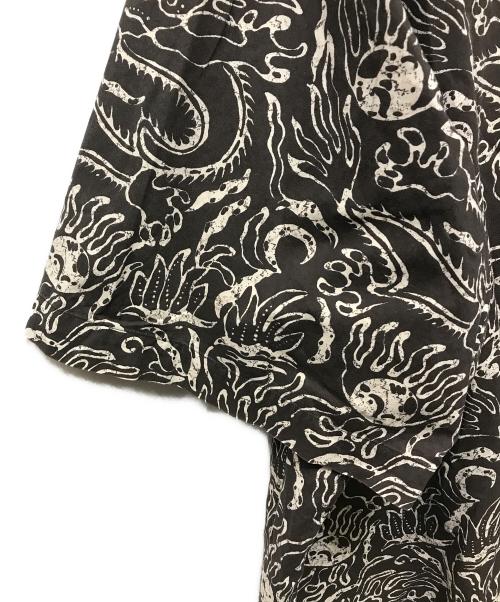 POLO RALPH LAUREN（ポロ・ラルフローレン）POLO RALPH LAUREN (ポロ・ラルフローレン) CLAYTON 総柄オープンカラーシャツ ブラウン サイズ:XLの古着・服飾アイテム