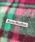 ACNE STUDIOS (アクネ ストゥディオス) モヘヤ混アルパカウール チェック マフラー グリーン：13000円