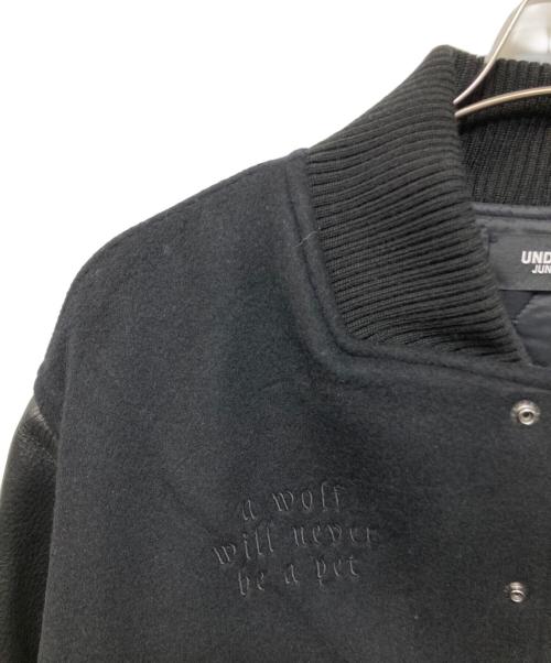 UNDERCOVER（アンダーカバー）UNDERCOVER (アンダーカバー) Kamilla Tolnoe Arm Leatherスタジャン ブラック サイズ:3の古着・服飾アイテム