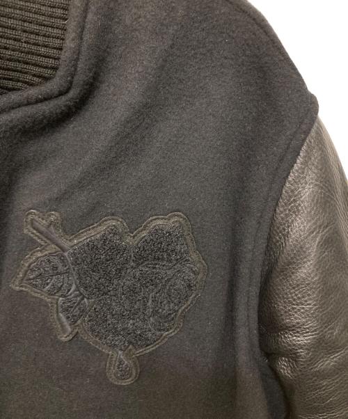 UNDERCOVER（アンダーカバー）UNDERCOVER (アンダーカバー) Kamilla Tolnoe Arm Leatherスタジャン ブラック サイズ:3の古着・服飾アイテム