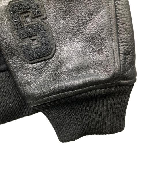 UNDERCOVER（アンダーカバー）UNDERCOVER (アンダーカバー) Kamilla Tolnoe Arm Leatherスタジャン ブラック サイズ:3の古着・服飾アイテム