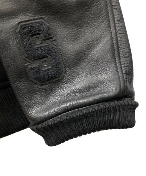 UNDERCOVER（アンダーカバー）UNDERCOVER (アンダーカバー) Kamilla Tolnoe Arm Leatherスタジャン ブラック サイズ:3の古着・服飾アイテム