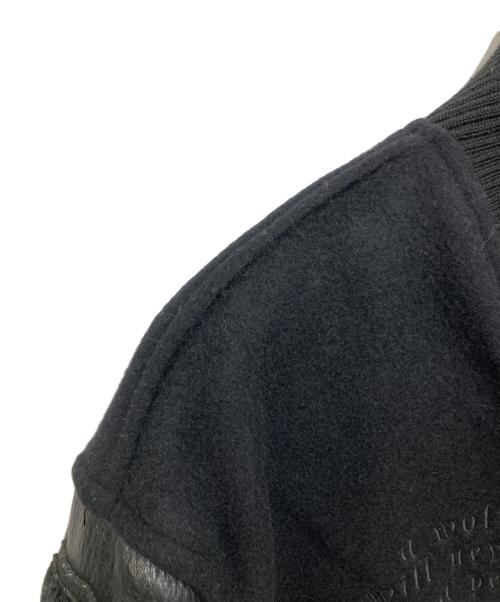 UNDERCOVER（アンダーカバー）UNDERCOVER (アンダーカバー) Kamilla Tolnoe Arm Leatherスタジャン ブラック サイズ:3の古着・服飾アイテム