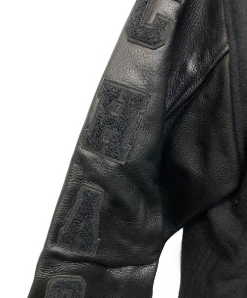 UNDERCOVER（アンダーカバー）UNDERCOVER (アンダーカバー) Kamilla Tolnoe Arm Leatherスタジャン ブラック サイズ:3の古着・服飾アイテム