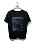 MM6 Maison Margiela (エムエムシックスメゾンマルジェラ) バックアーカイブロゴプリント オーバーサイズ 半袖 Tシャツ ブラック サイズ:S：10000円
