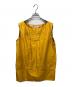 ENFOLD（エンフォルド）の古着「ノースリーブシルクブラウス」｜イエロー