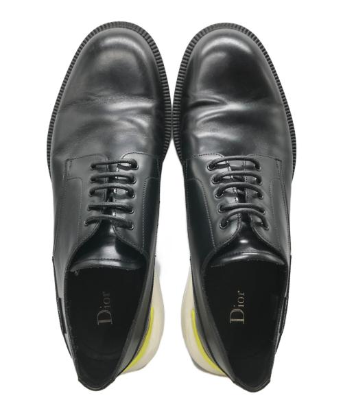 Christian Dior（クリスチャン ディオール）Christian Dior (クリスチャン ディオール) ドッキングシューズ ブラック×ホワイト×イエロー サイズ:44の古着・服飾アイテム