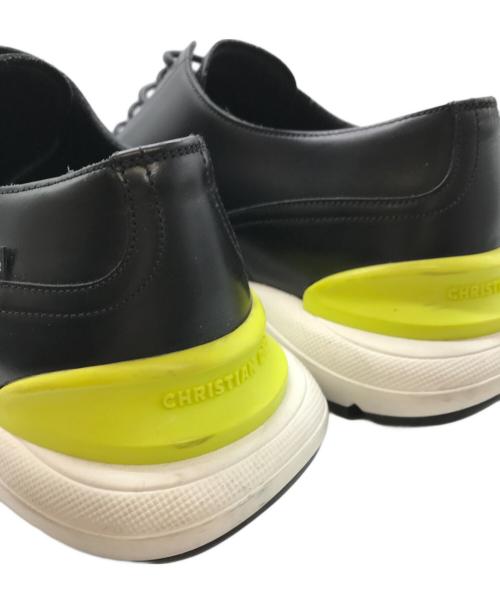 Christian Dior（クリスチャン ディオール）Christian Dior (クリスチャン ディオール) ドッキングシューズ ブラック×ホワイト×イエロー サイズ:44の古着・服飾アイテム