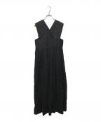 HYKEハイク）の古着「リネンマキシドレス」｜ブラック