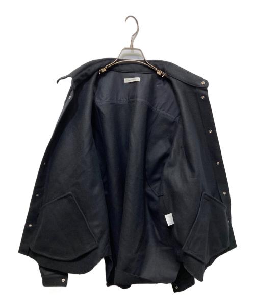 MATSUFUJI（マツフジ）MATSUFUJI (マツフジ) Melton Utility Shirt Jacket ブラック サイズ:3の古着・服飾アイテム